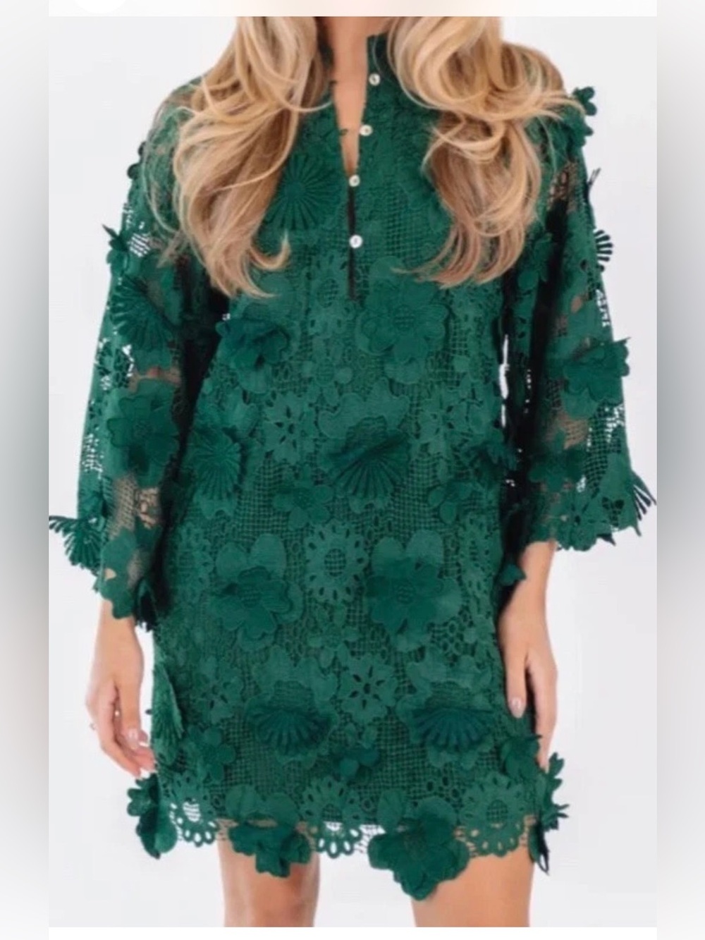 J.MARIE The Seraphina Mini Dress in Green SZ XS